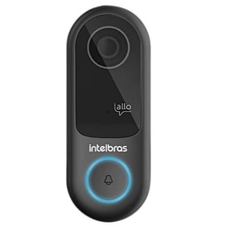 Gabinete Plástico Preto Para Vídeo Porteiro Intelbras Allo W3 com Alto-Falante, Antena e Microfone Original