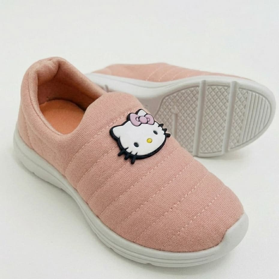 Tênis Infantil Slip-On Rosa Gatinha – Conforto, Leveza e Estilo para o Dia a Dia - Meninas