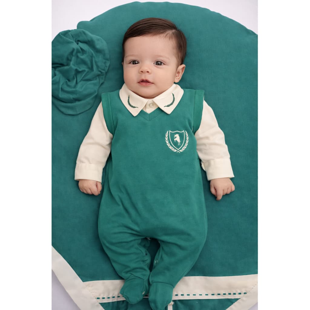 Saída Maternidade Menino Samuel Homper 04 peças Roupas de Bebê
