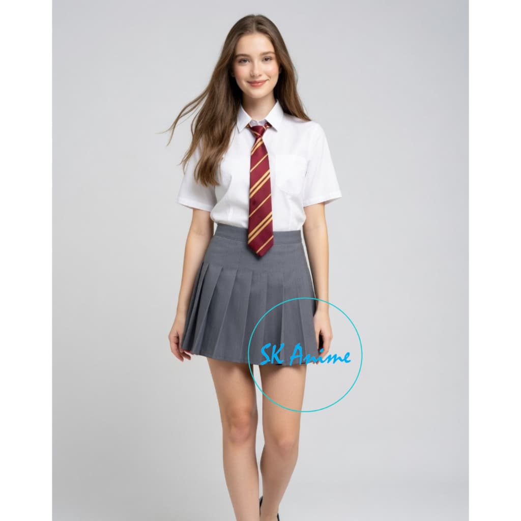 Saia + Gravata Colegial kpop  Grifinória, Lufa lufa, Corvinal e Sonserina