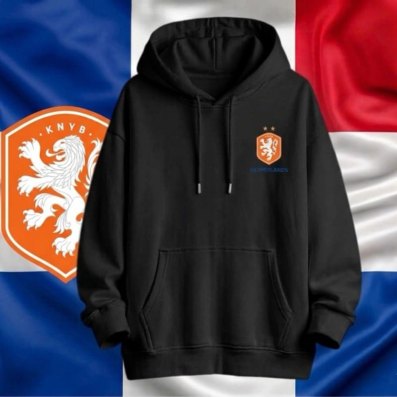 moleton holanda copa do mundo 2026 canguru com bolso e capuz unissex infantil adulto blusa de frio