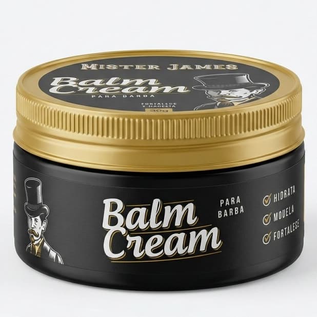 Balm Cream Para Barba Hidratante E Modelador 90g - Mister James