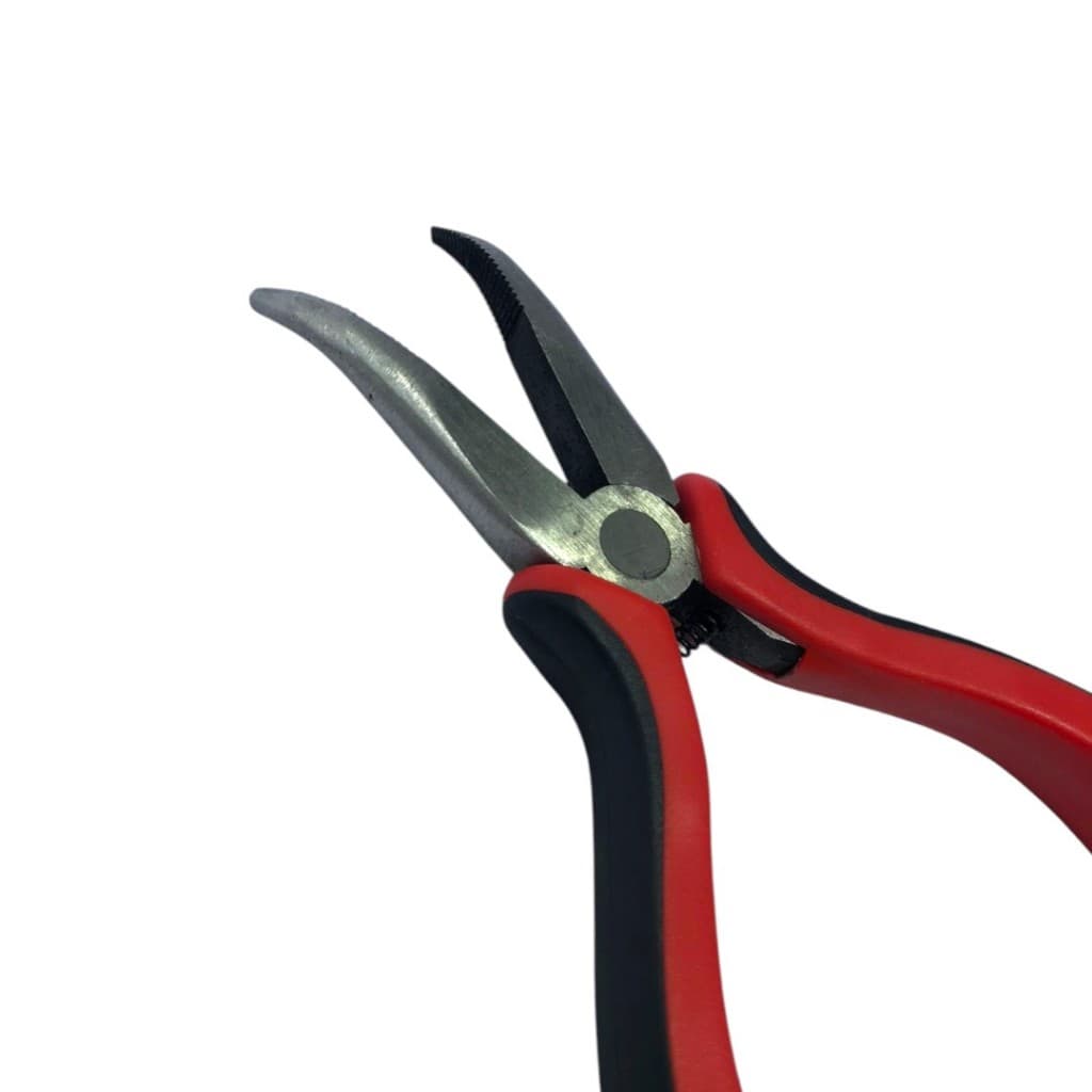 Alicate Ponta Reta Ou Curvada Para Auxiliar Na Colocação De Mega Hair Microlink