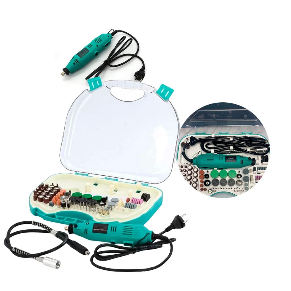 Mini Retífica Elétrica 450W 110V Acessórios Inclusos Controle de Velocidade