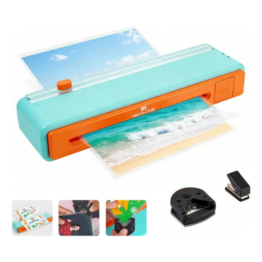 MECOLOUR Plastificadora Laminadora 4 em 1 A4/A5/A6 9 Polegadas 110/220V