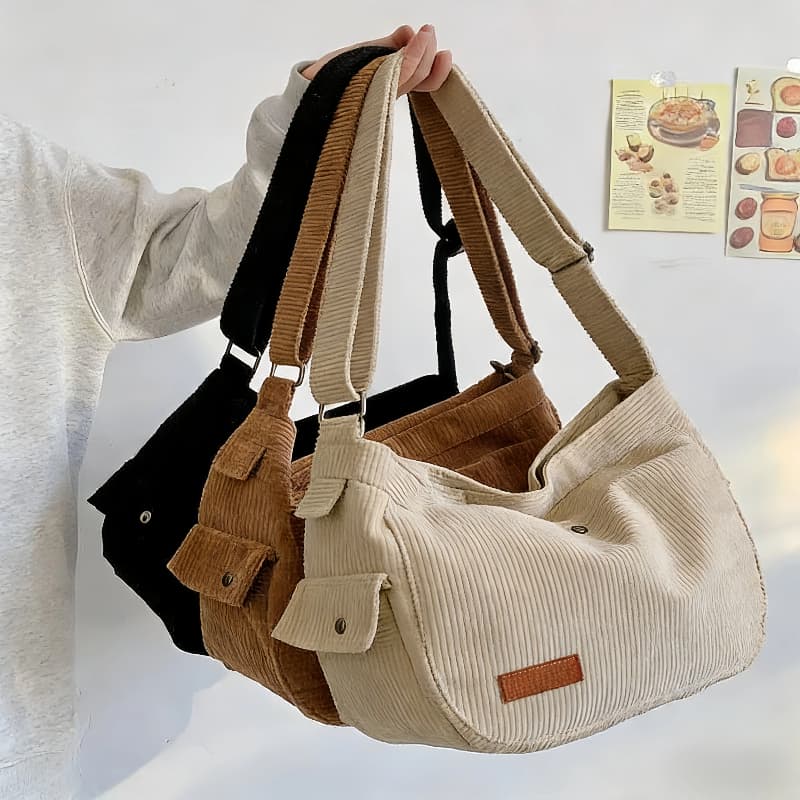Bolsa Tote de Lona Unissex, Grande Capacidade, Estilo Relax, para Escola, Uso Diário e Passeios ao Ar Livre