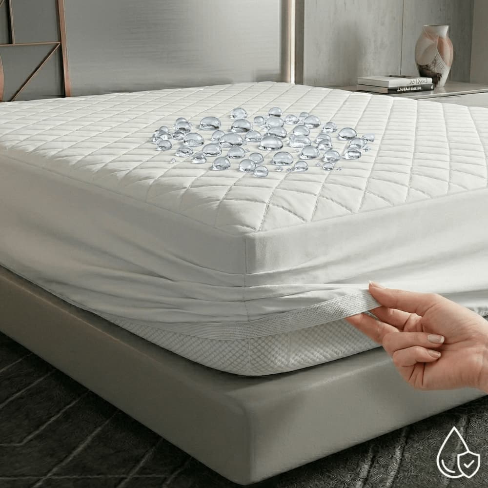 Protetor de Colchão Casal Queen Impermeável Capa Matelada Antiácaro com Elástico Fácil Colocação