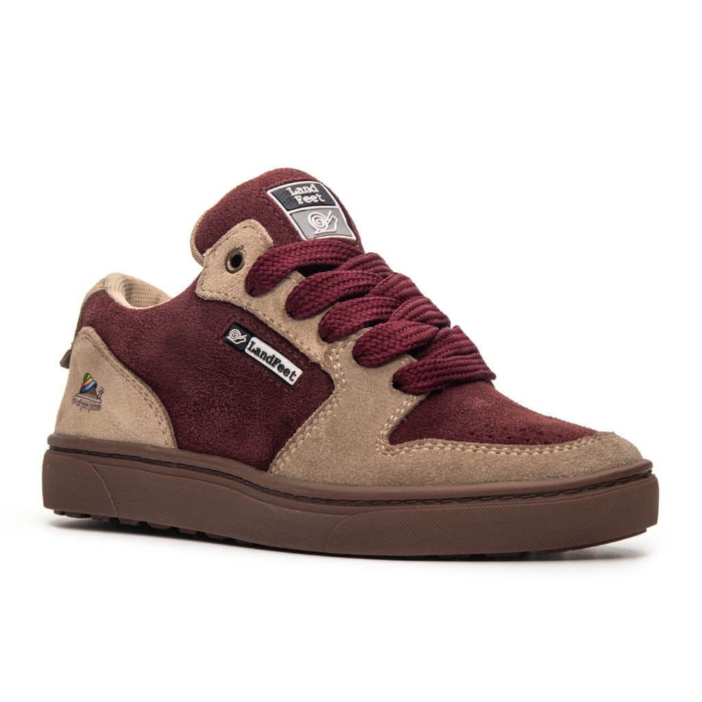 Tênis Marron Landfeet Skate Crossfit Casual Lifestyle Sola Reta Trace Lançamento