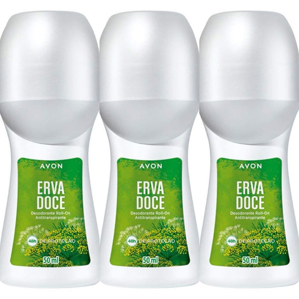 Roll On Avon Erva Doce (50 ml) Kit com 3/5/9 unidades- PRODUTO ORIGINAL