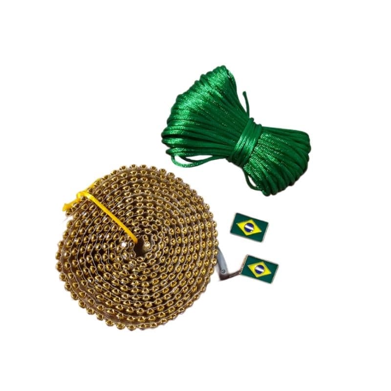 kit para customização de chinelo Brasil com pino