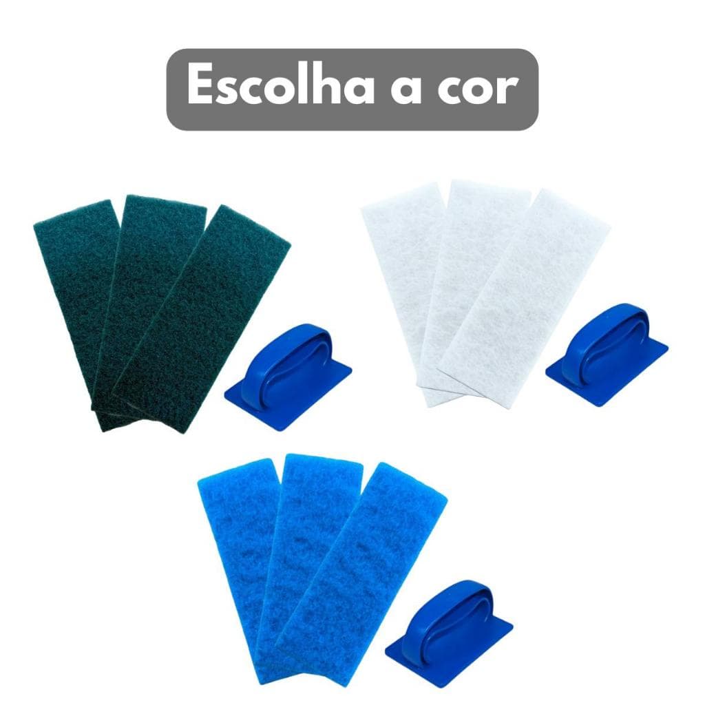 1 Suporte Lt Manual Bralimpia  Com 3 Fibra Branca De 26cm