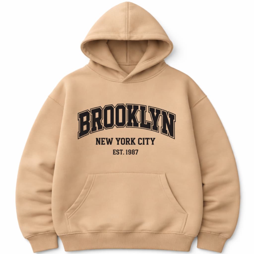 Moletom Infantil Brooklyn New York Estilo Street Confortável Quentinho Tendência 2026
