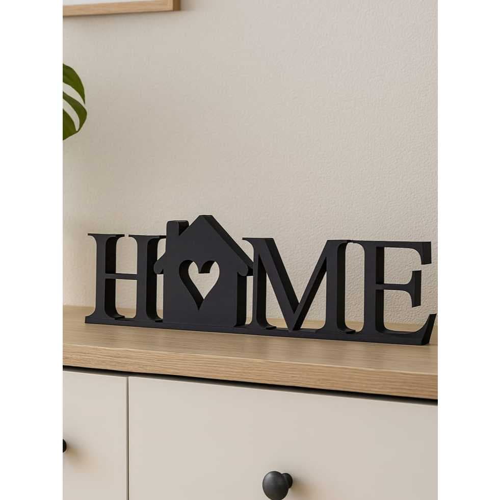 Enfeite Decorativo Letreiro Home - Decoração Para Estante/Sala PREMIUM