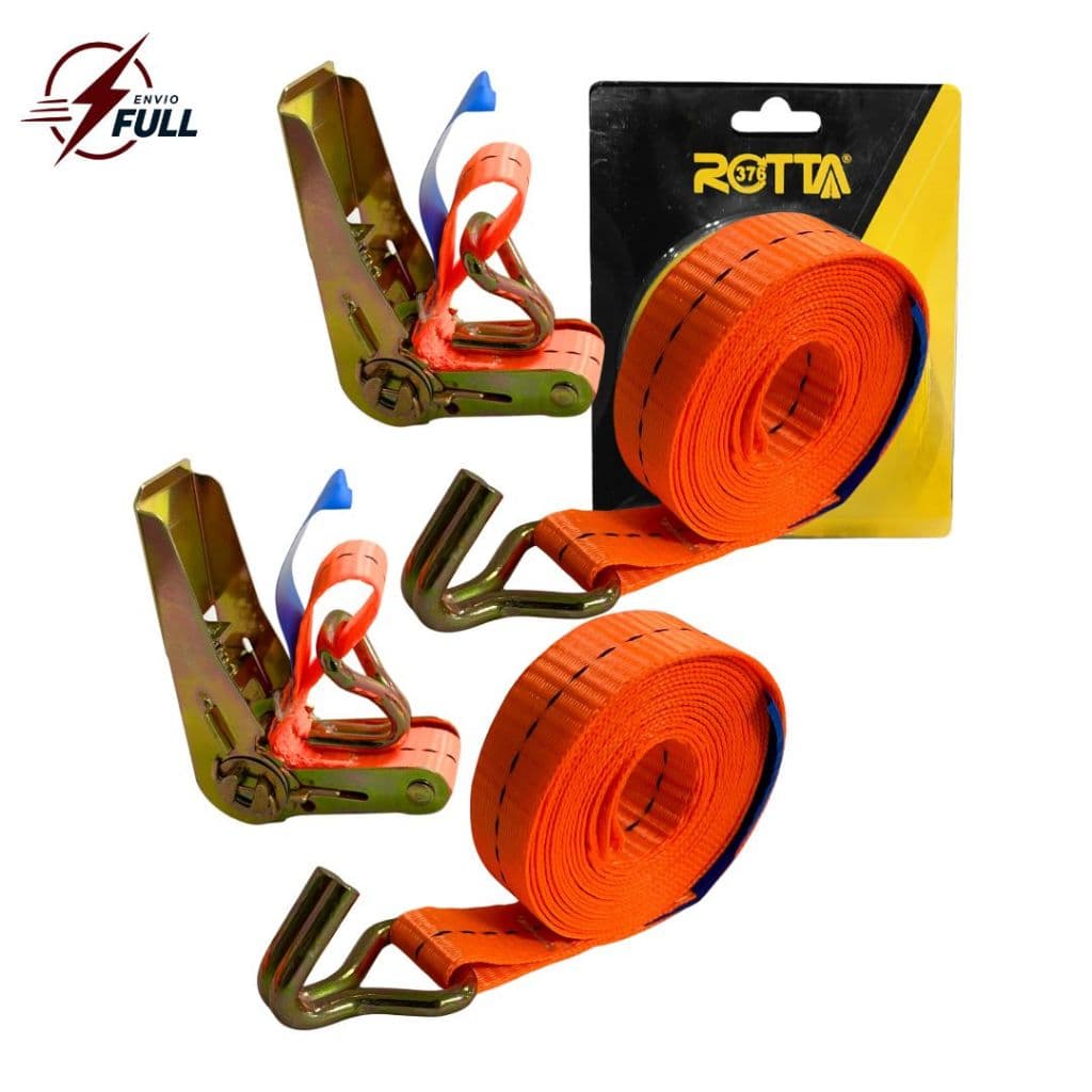 Kit 2 Cinta Catraca Amarração 800kg Carretinha Cinta Moto Cinta JetSki Cinta Catraca 3 Metros