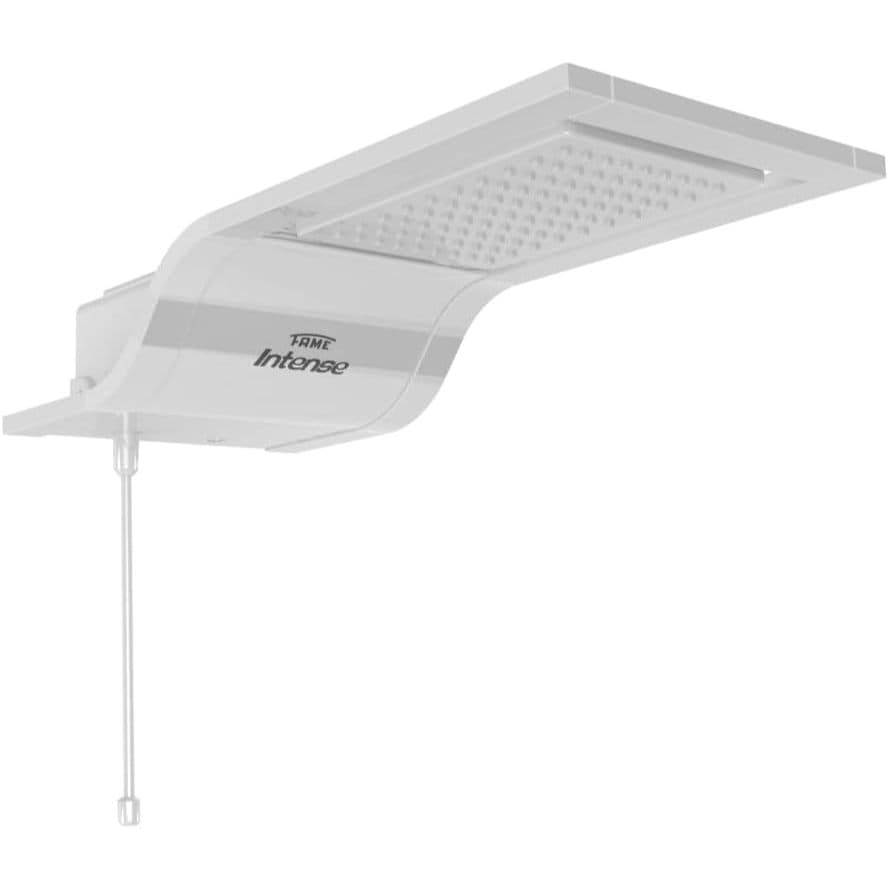 Chuveiro Ducha Eletrônico Intense Branco 127V 5400W White Fame Economia Haste Removível