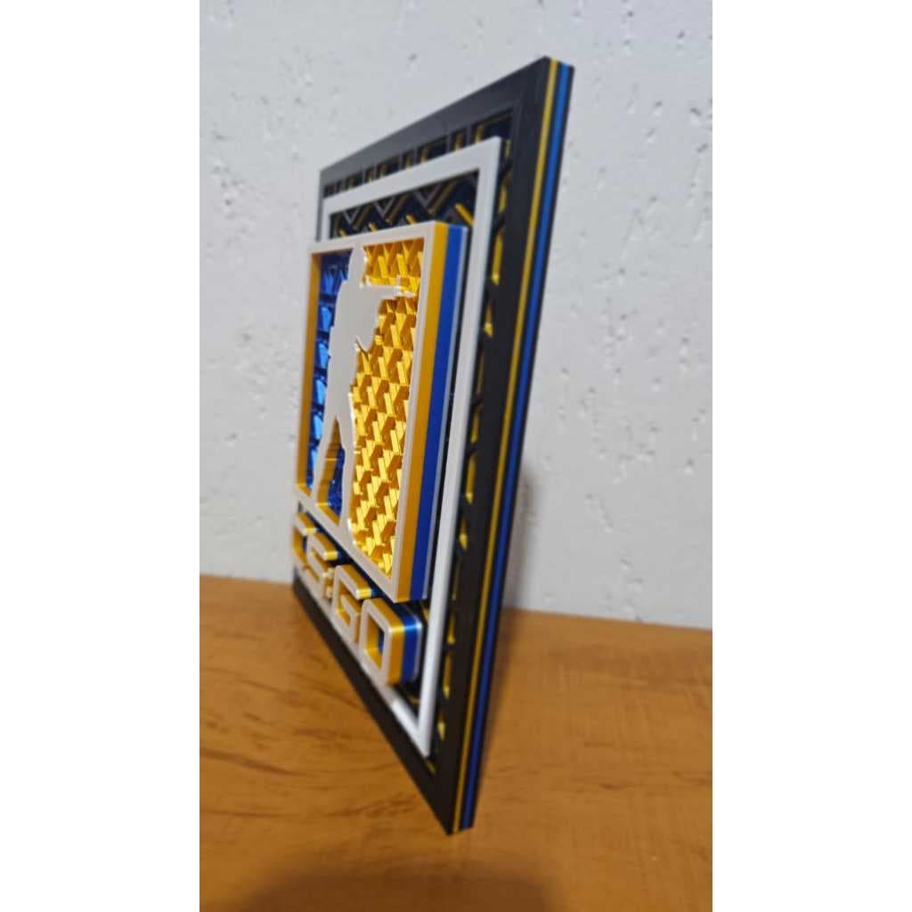 Quadro CS GO Decorativo Gamer 3D | Counter Strike | Decoração Setup Gamer