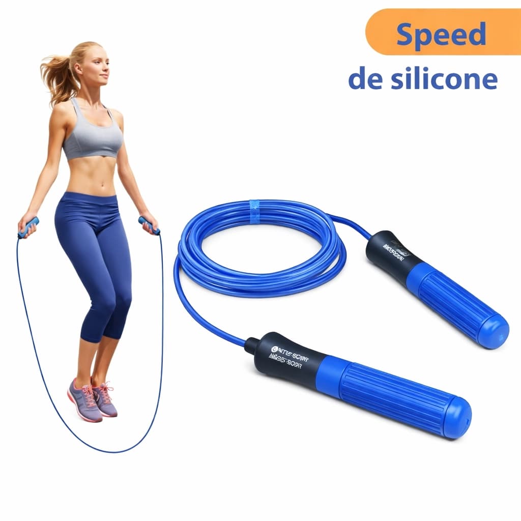 Corda de Pular Bonafit 2,75m Silicone Resistente – Cardio, Funcional e Pilates