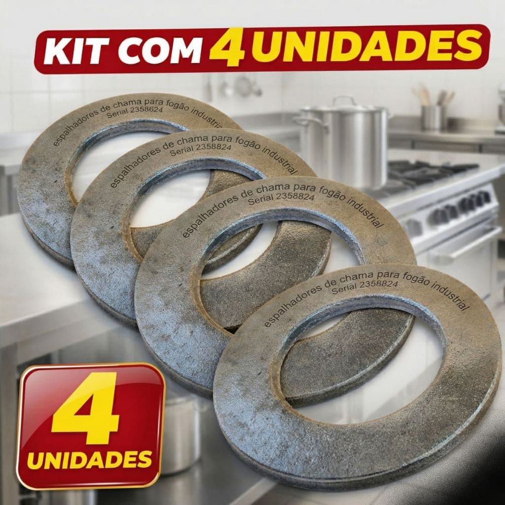 Disco Espalhador Fogão Dako Industrial Couraçado Speed Fire 4unidades