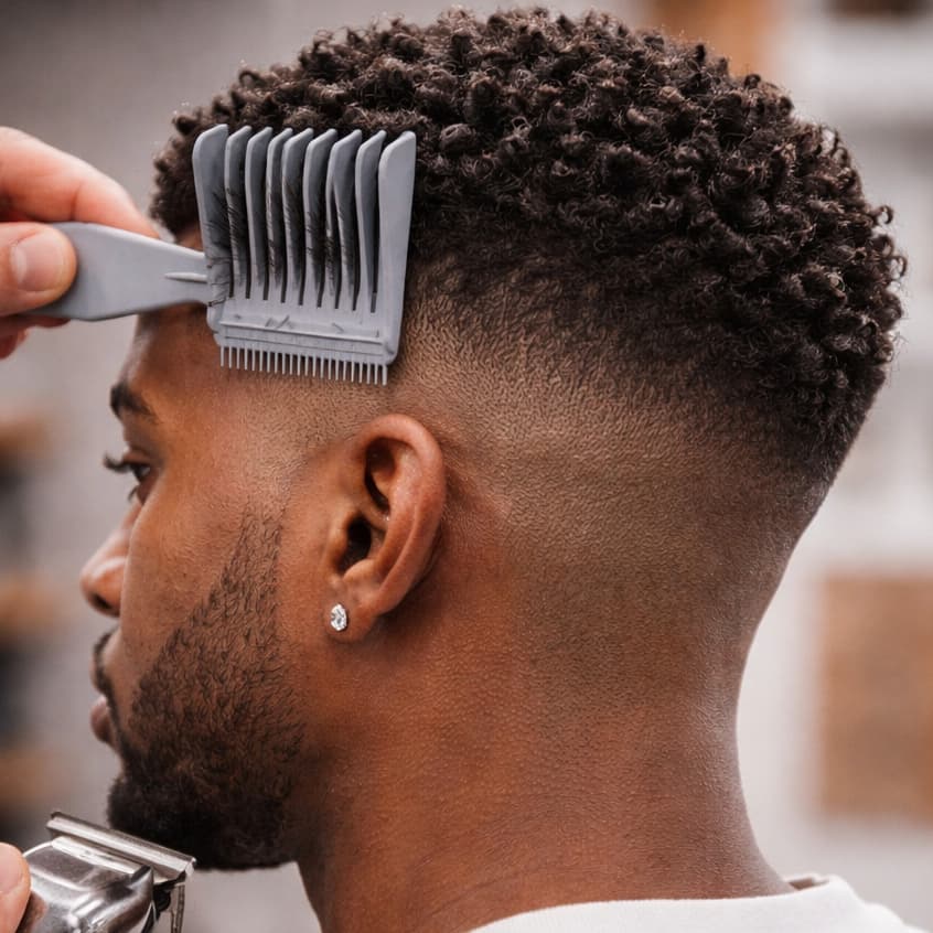 Pente Degradê Curvo Barbeiro Fade Profissional Acabamento Perfeito Corte Sem Marcas