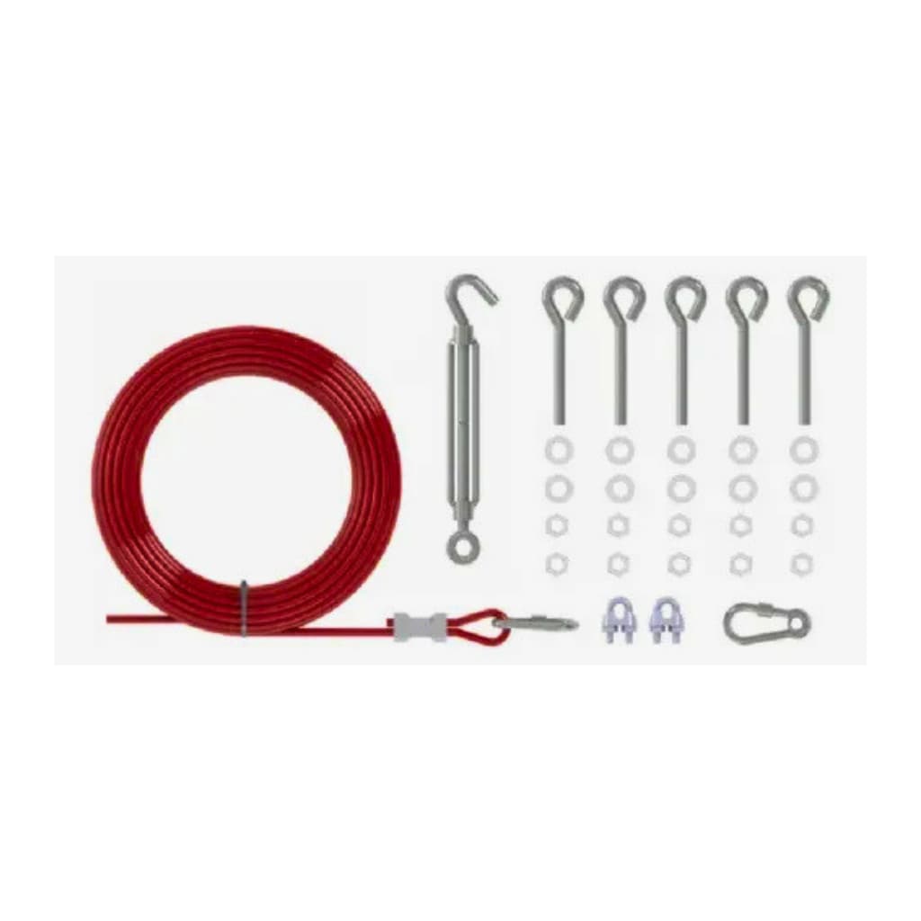 Conjunto Cabo Aço Acec-k50g Para Chave Parada De Emergência WEG