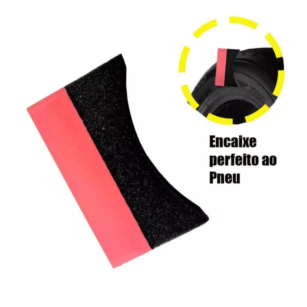 Aplicador de Pretinho Pneu Espuma Curva Automotivo Pretinho Brilho Limpeza Carro