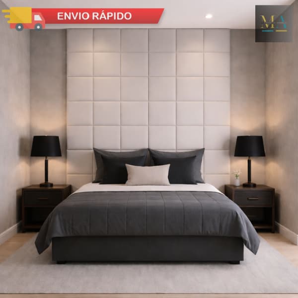 Kit 20 Cabeceiras Estofadas 40x30 Para Cama Box Painel Decorativo Parede Inteira Postagem Imediata