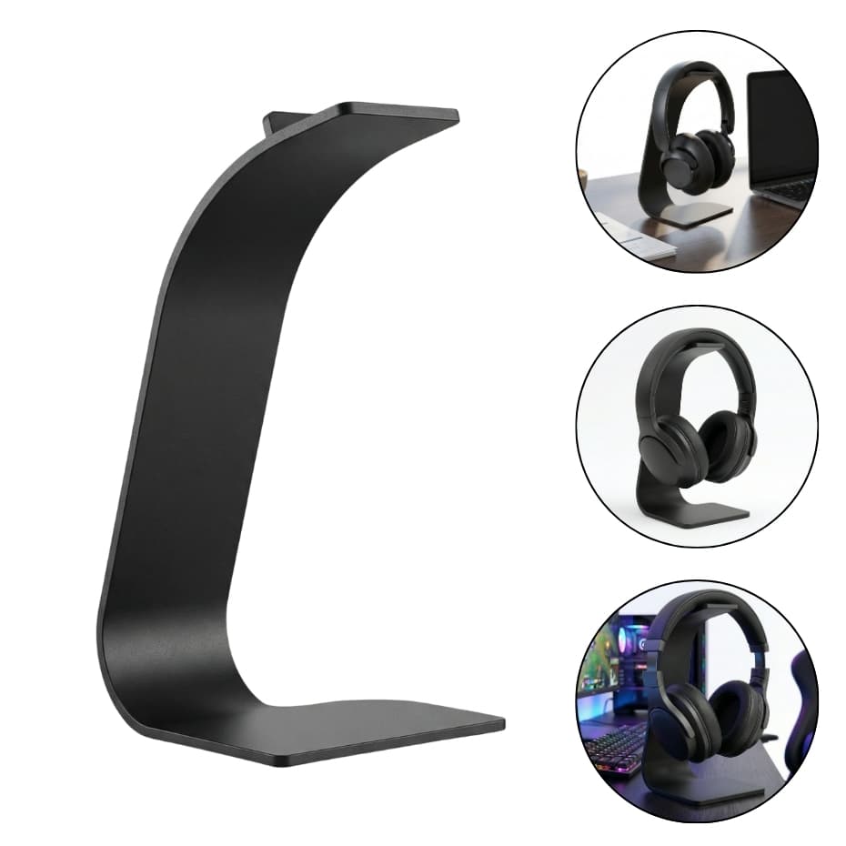 Suporte Headset Gamer Mesa Minimalista Universal Elegante Fone Ouvido Headphone Setup Escritório