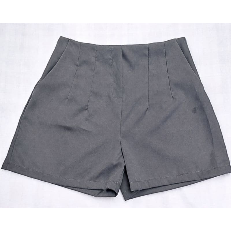 Short Femenino Alfaiataria Cintura Alta Com Bolso