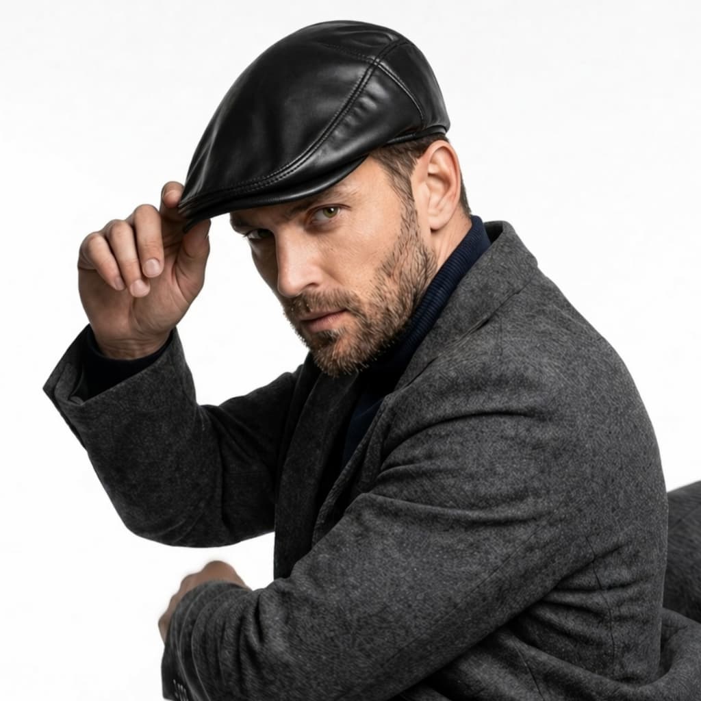 Boina Boné Chapéu Italiano Lã Masculina Macia Peaky Blinders