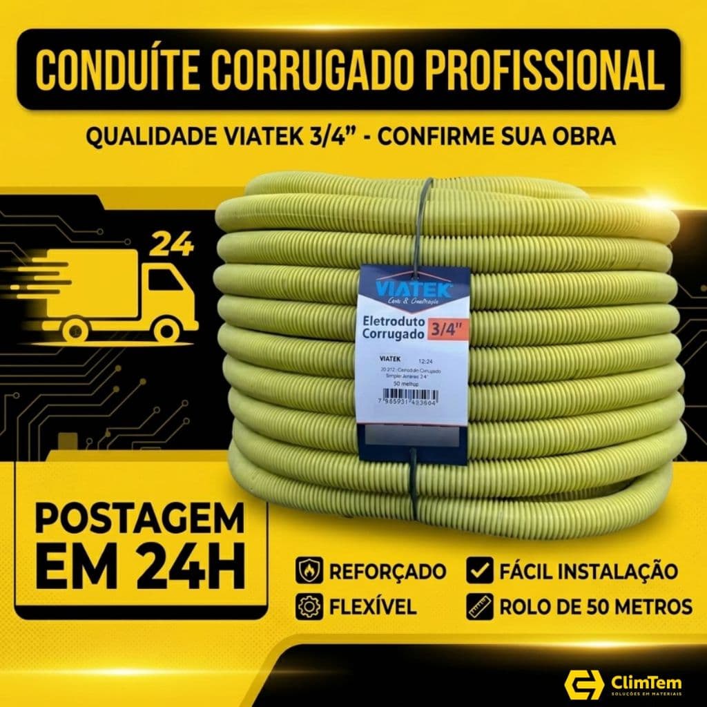 Conduite Corrugada Metragem De 3/4 50M Protetor de Fios Premium