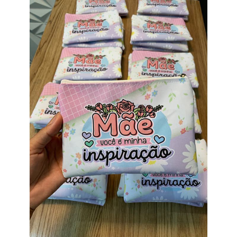 kit 10 Necessaire Dias Das Mães Brindes dia das Maes Lembrancinha dia das mães