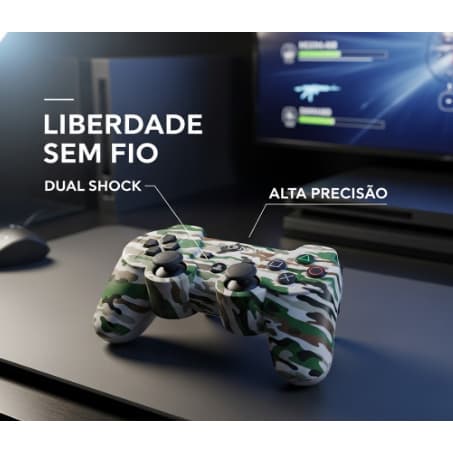 CONTROLE/MANETE PARA PS3 SEM FIO – LIBERDADE E DESEMPENHO PARA SEUS JOGOS!
