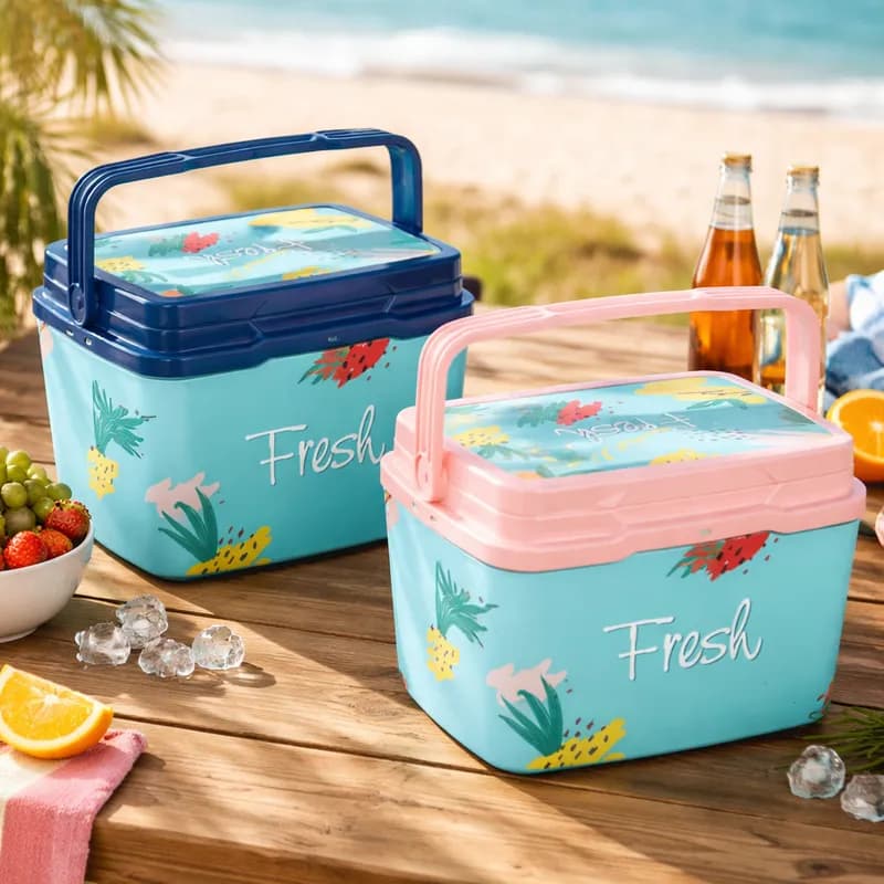 Caixa Térmica Cooler 7 Litros p/ 10 Latas Pequeno Portátil C/ Alça
