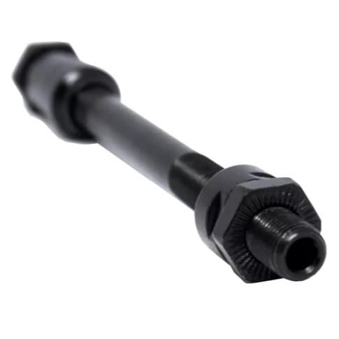 Eixo Traseiro Furado 145mm (14,5cm) 3/8 Preto em Aço para Bicicleta Urbana que usa Blocagem MTB Mountain Bike