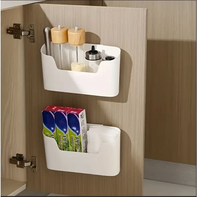 Organizador Adesivo Multiuso para Armário | Otimiza Espaço - Cozinha, Banheiro, Despensa ...