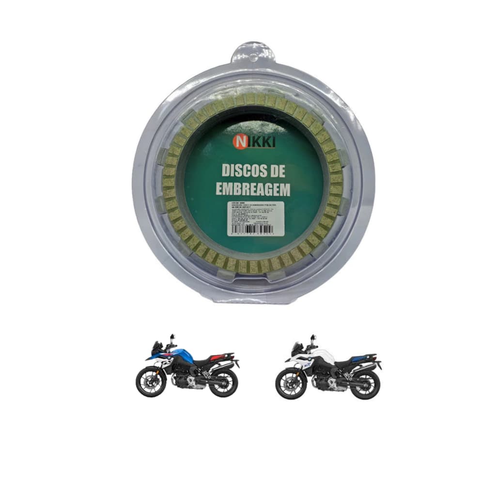 JOGO DISCO EMBREAGEM NIKKI BMW F700 / F800 07-17 9PC