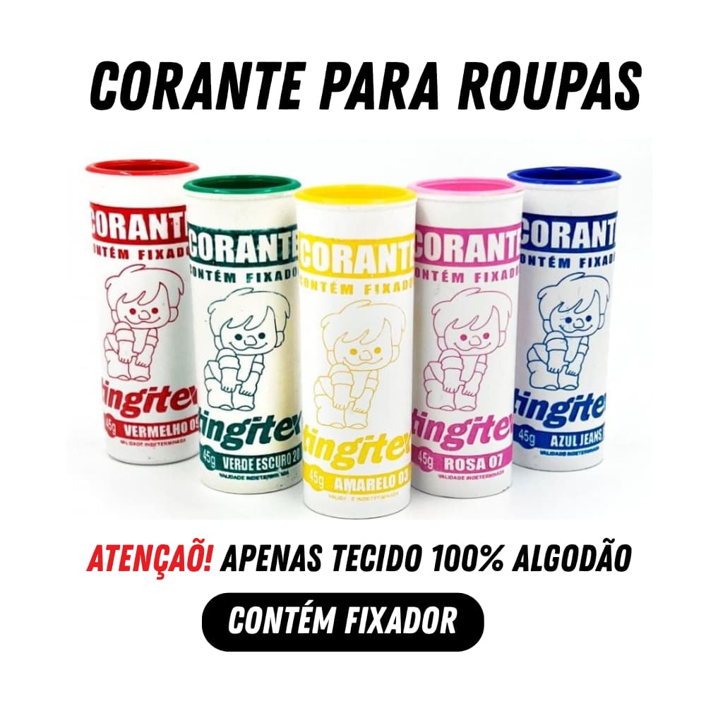 Corante para Roupas Tingitex 45g com Fixador