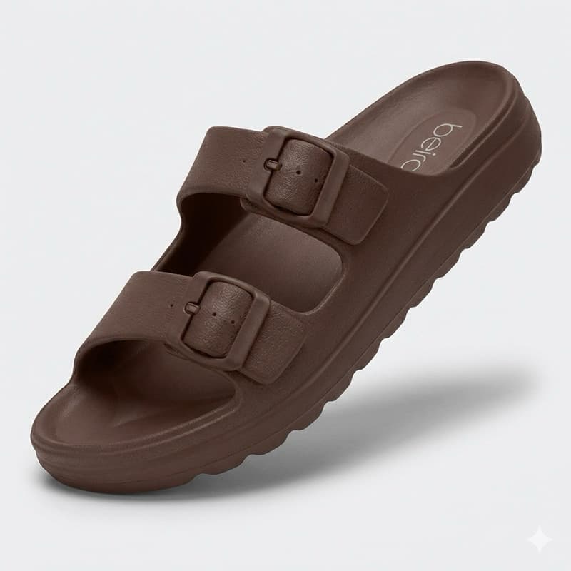 Chinelo Birken Nuvem Beira Rio Anatômico EVA Ultra Leve Confortável Original Fivela Ajustável