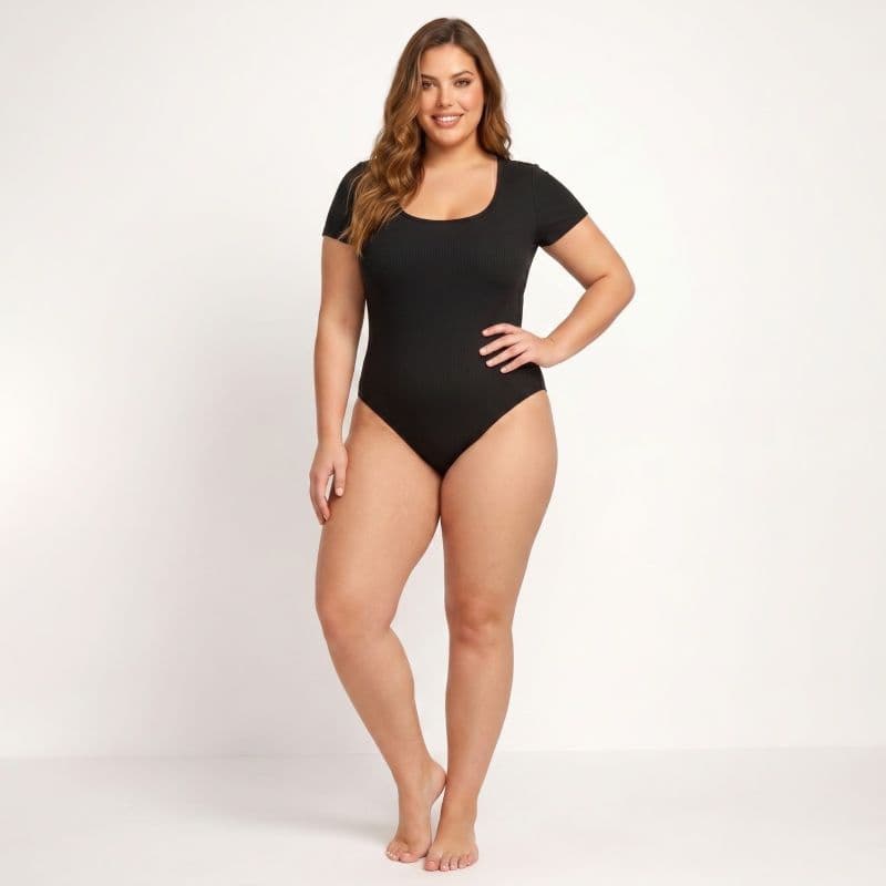 body manga curta GG suplex feminino bori colam basico plus size bore roupa feminina