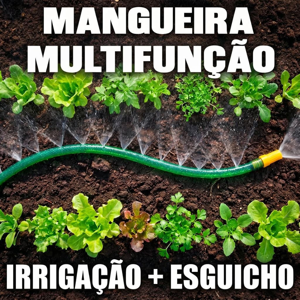 Mangueira Irrigação 5/7/10/15/20/30/50m Microperfurada Jardim Gotejamento Aspersor Alta Precisão