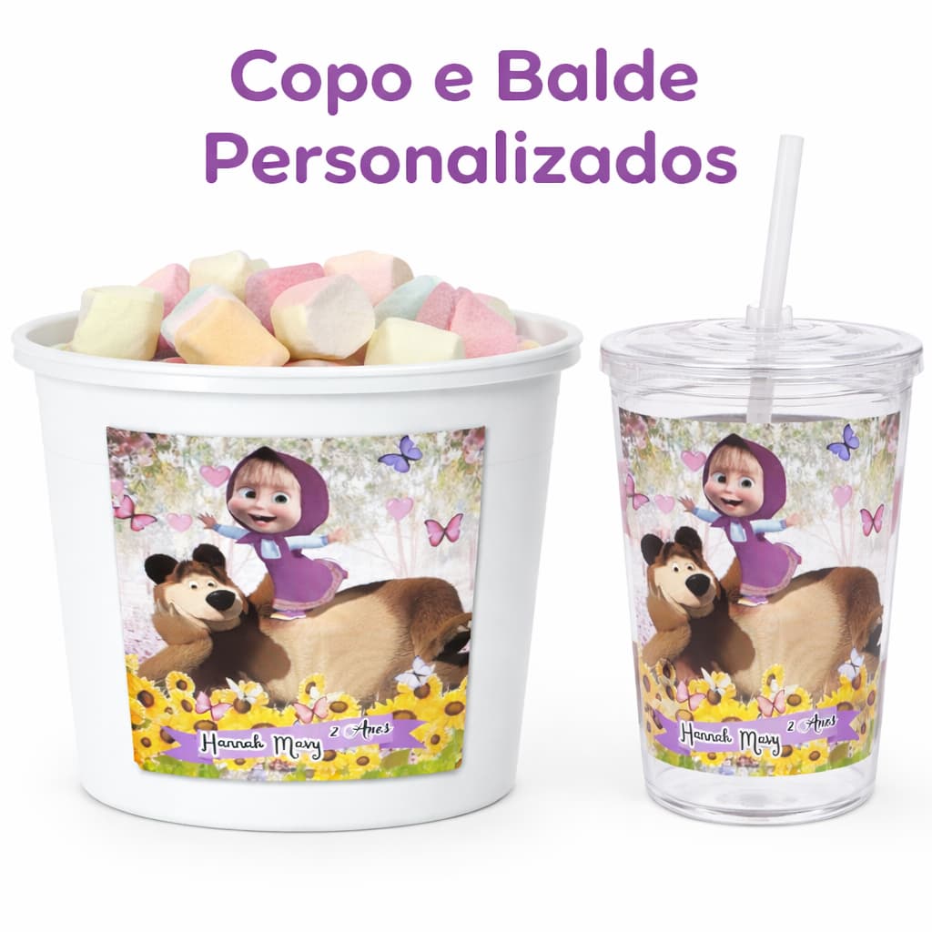 Kit 40 Rótulo Adesivo Personalizado para Balde|Copo Long Drik,  Infantil  Aniversário, Lembrancinha
