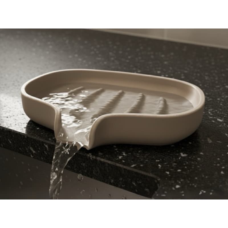 | Porta Esponja e Sabão com Drenagem Escorredor de Pia com Saída de Água | Organizador de Cozinha Antimolho