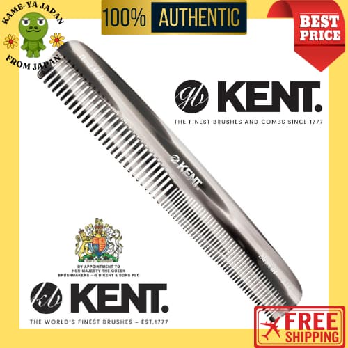 GB KENT 9TG Pente Artesanal 190mm Dupla Face (Fino/Grosso) Acetato de Celulose
