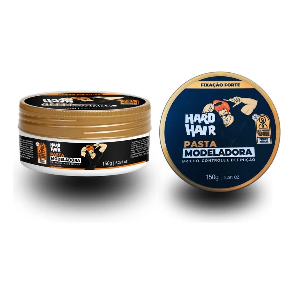 Pasta Modeladora Hard Hair 150g, Pronto Envio Peça Já