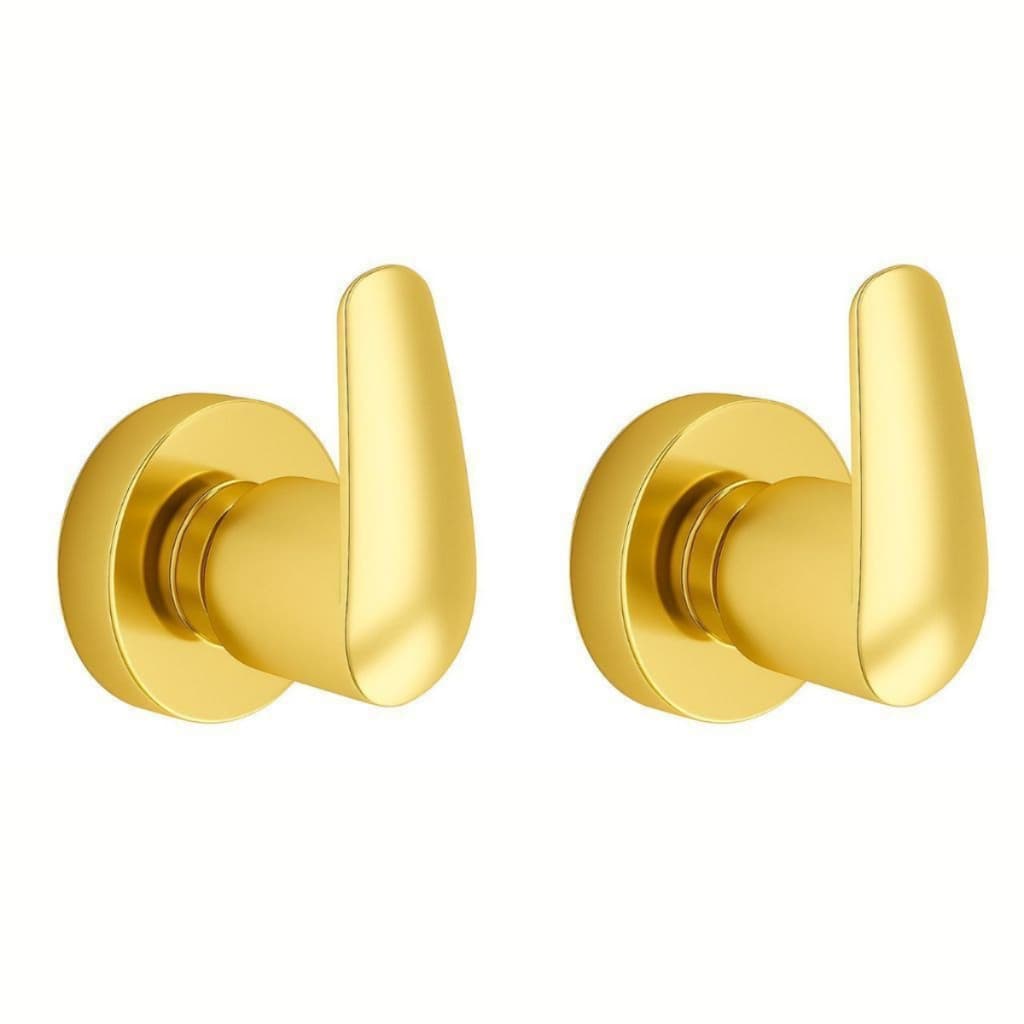 Kit 2 Acabamento Registro Padrão Deca Metal Banheiro Luxo Dourado
