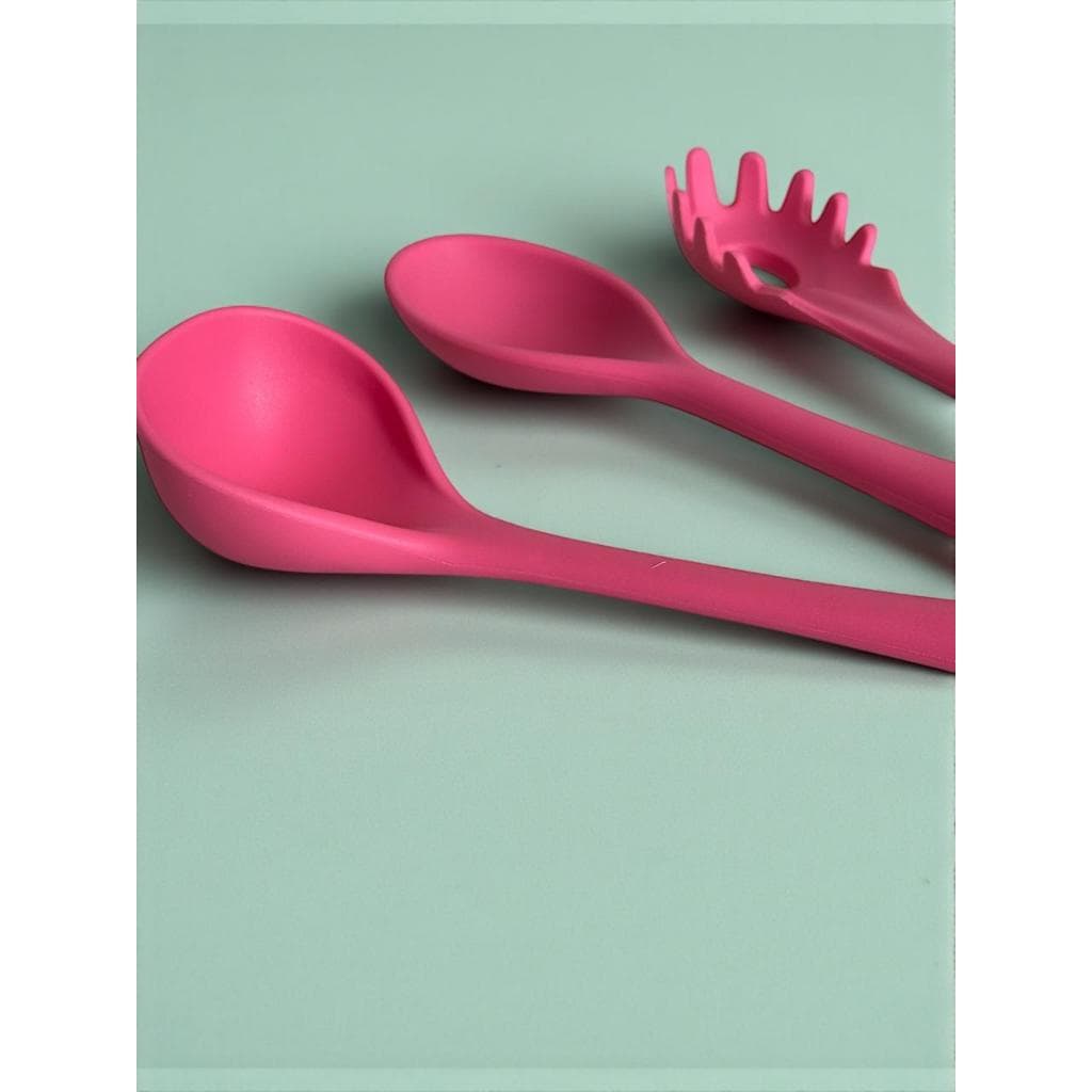 Kit colheres de silicone ROSA 3 peças OIKOS