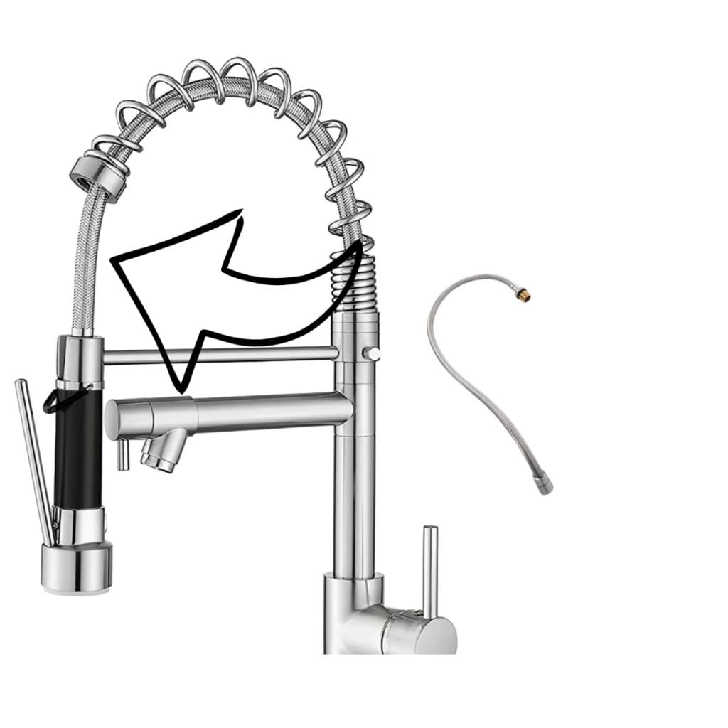 Mangueira Flex Para Torneira Monocomando Gourmet Alta 70cm/50cm/60cm