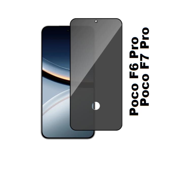 Película de vidro 3D Privativa Anti Spy Para Poco F6 Pro  / F7 Pro Pelicula de privacidade