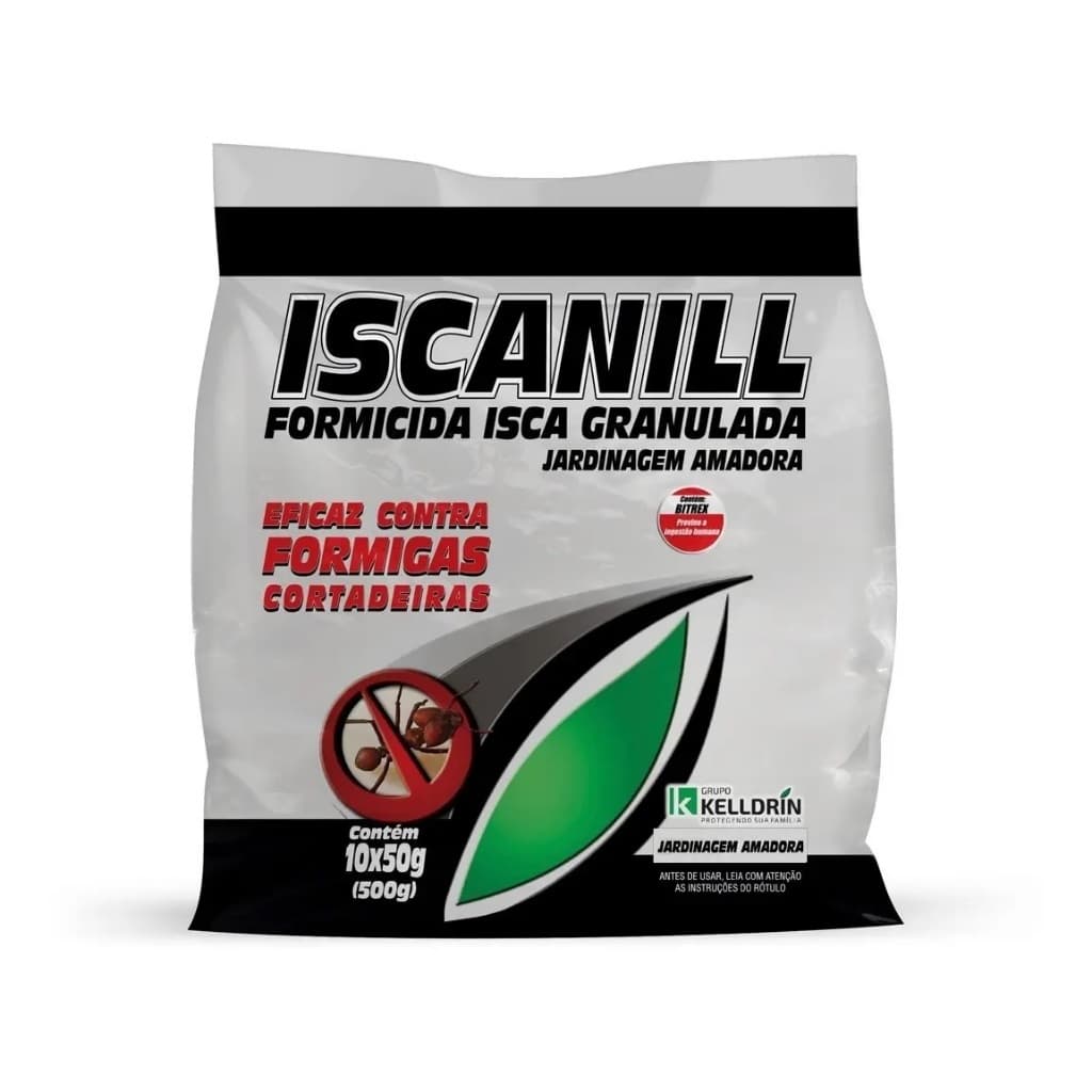 Formicida Isca Granulada Iscanill - Eficaz e Seguro, Aplicação Fácil para Formigas Cortadeiras 500g