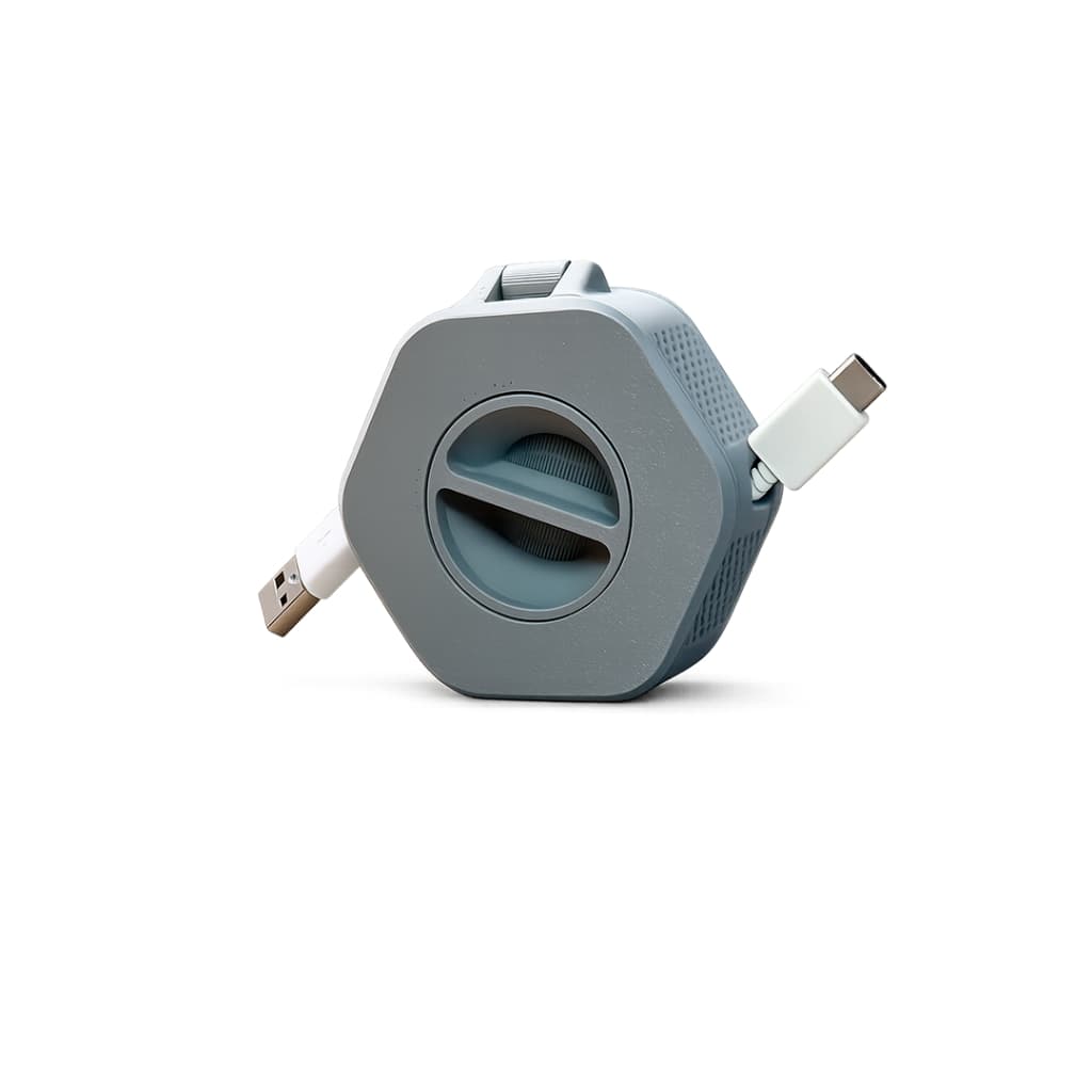 Organizador Enrolador De Cabos Usb Portátil Retrátil